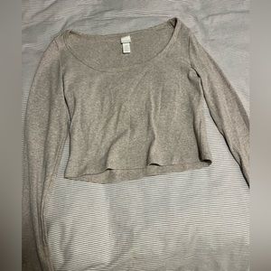 H&M Long Sleeve Crop Top